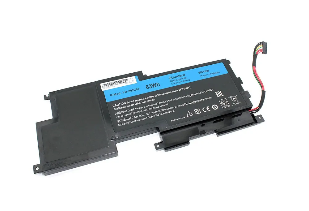 

Аккумулятор для ноутбука Vbparts W0Y6W 5700 мАч 11,1В, W0Y6W