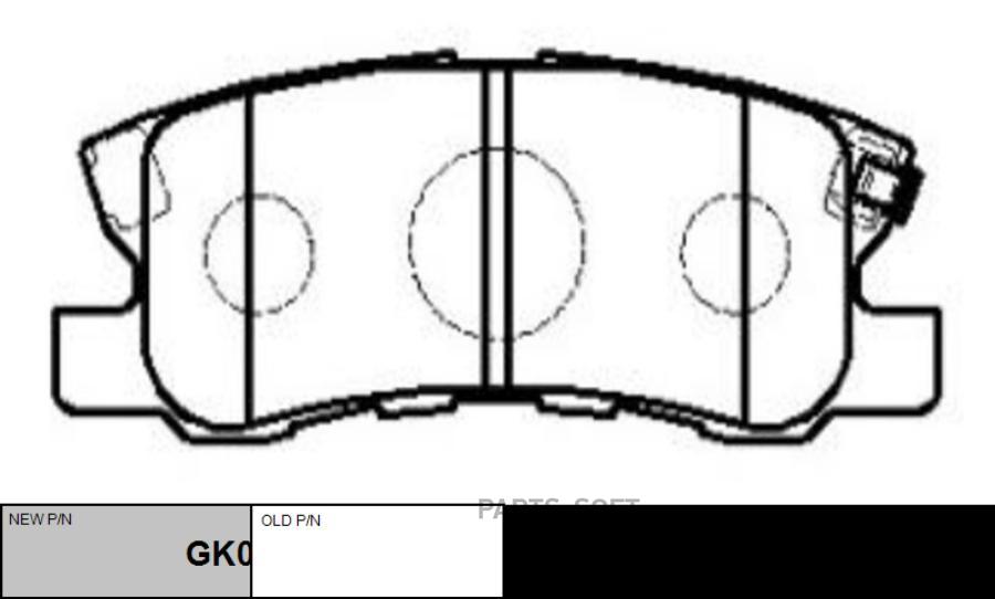 

Тормозные колодки Ctr задние дисковые CKM10