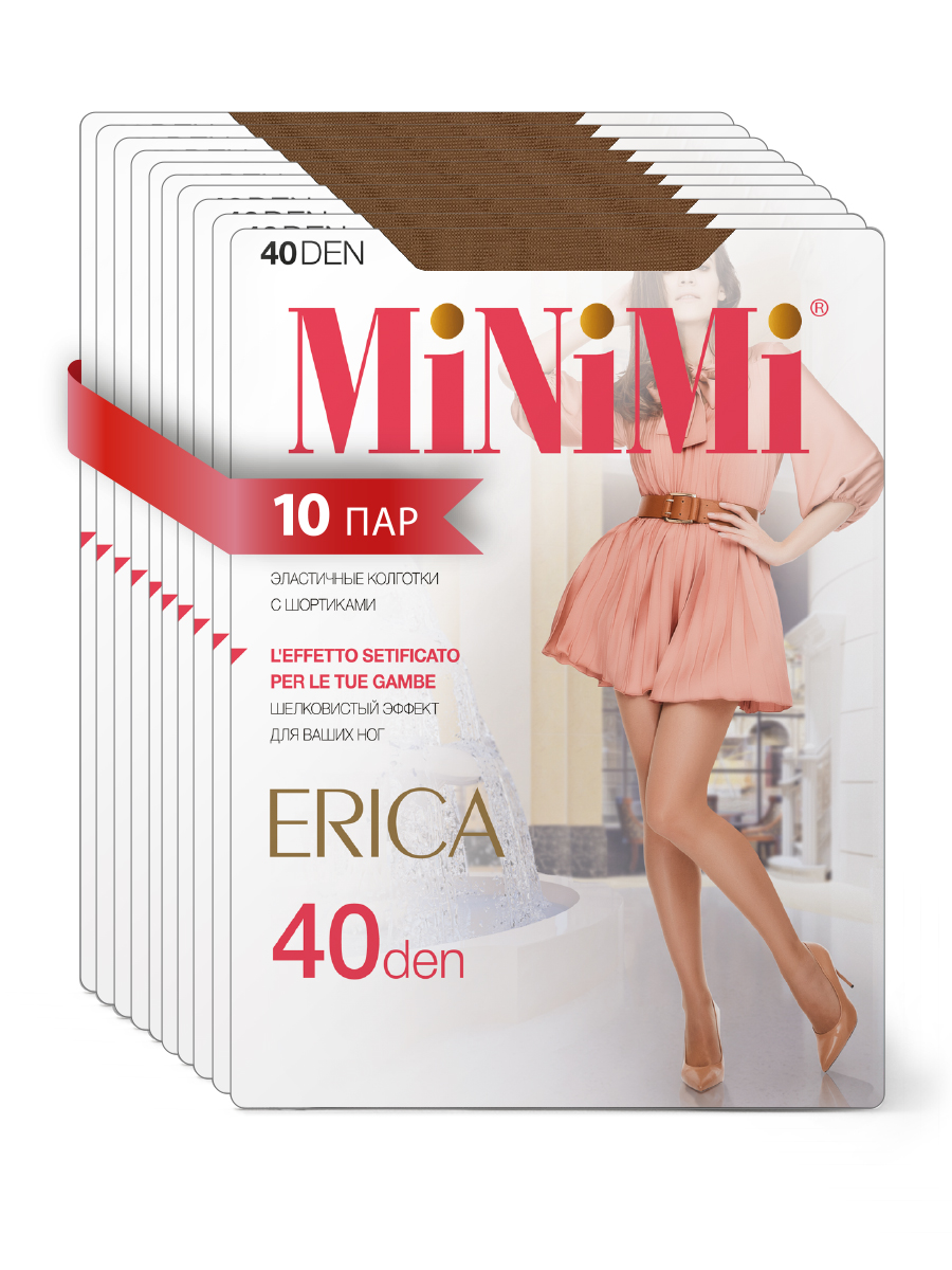 

Комплект колготок Minimi Basic ERICA 40 daino 5, Бежевый, ERICA 40 (спайка 10 шт.)
