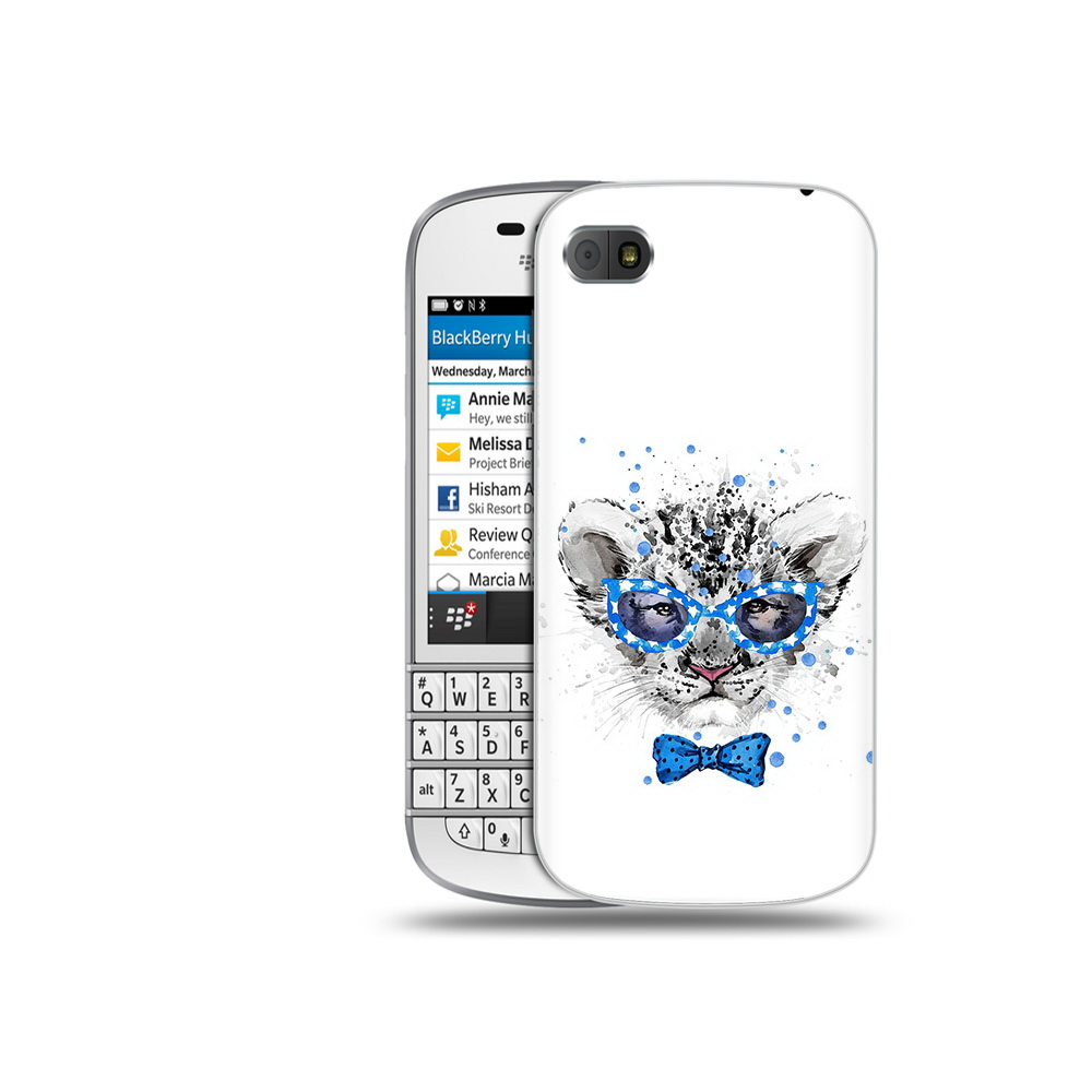 

Чехол MyPads Tocco для BlackBerry Q10 тигренок с бабочкой, Прозрачный, Tocco