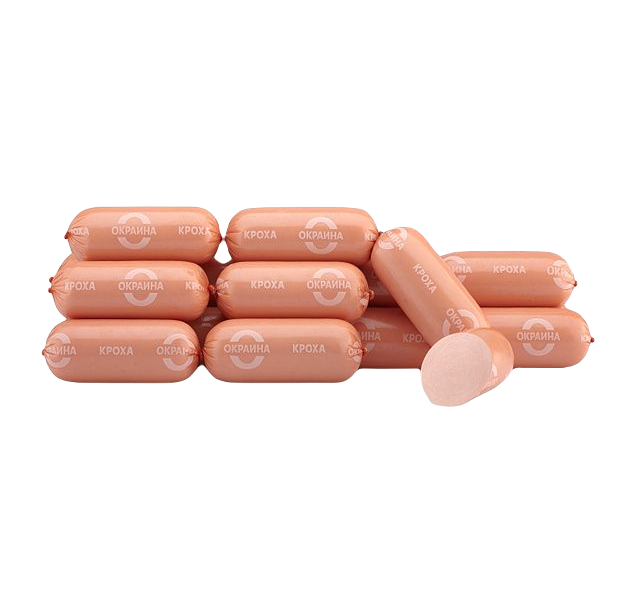 

Сосиски Кроха Окраина в оболочке амицел 0,9-1,2кг