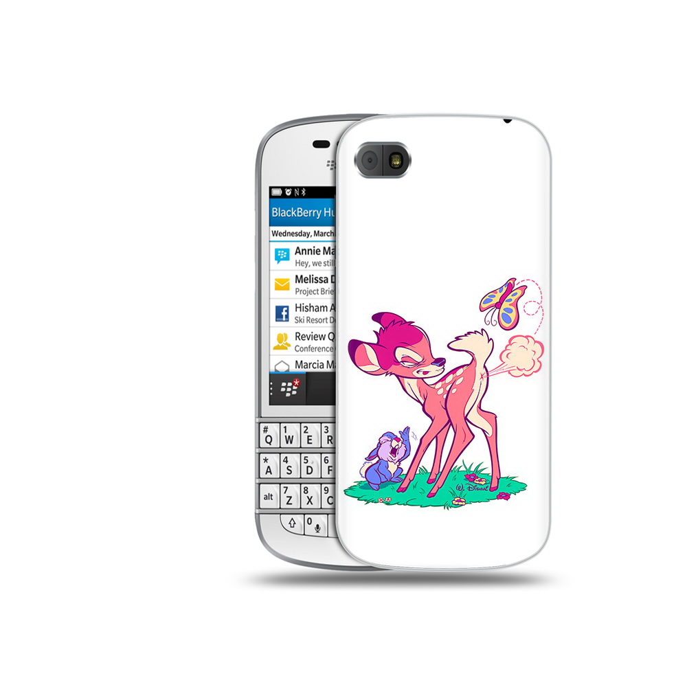 

Чехол MyPads Tocco для BlackBerry Q10 смешной олененок, Прозрачный, Tocco
