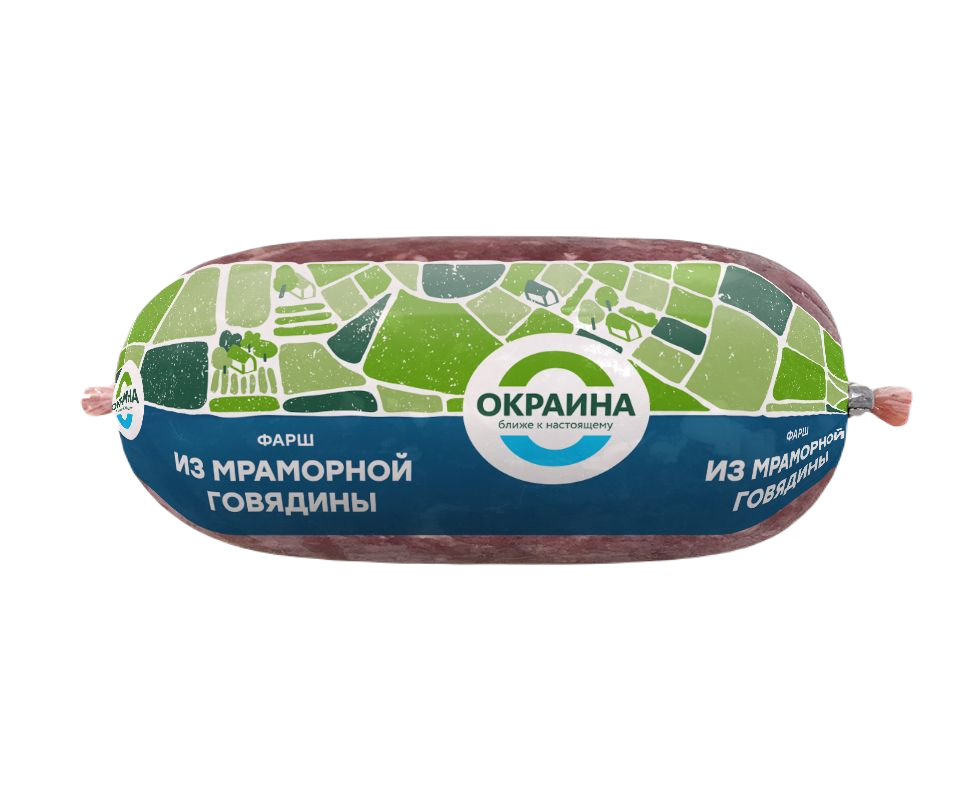 

Фарш из мраморной говядины замороженный 400г
