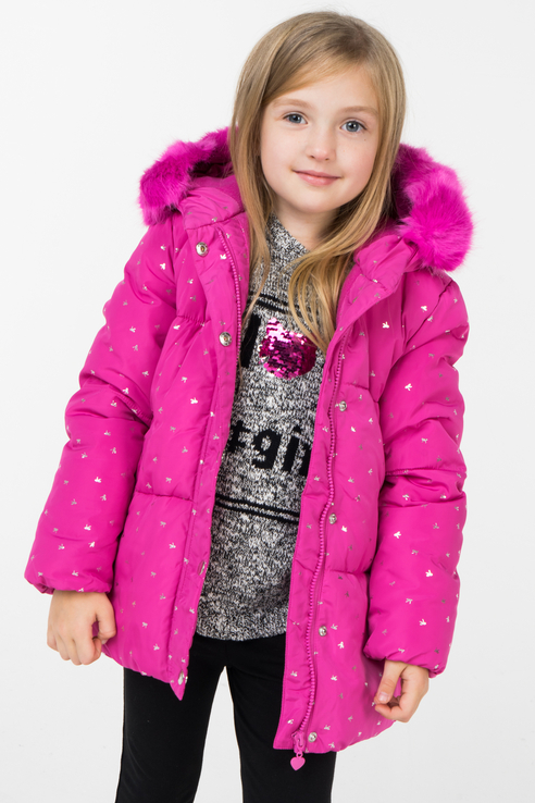 фото Куртка детская incity kids цв. розовый р.146