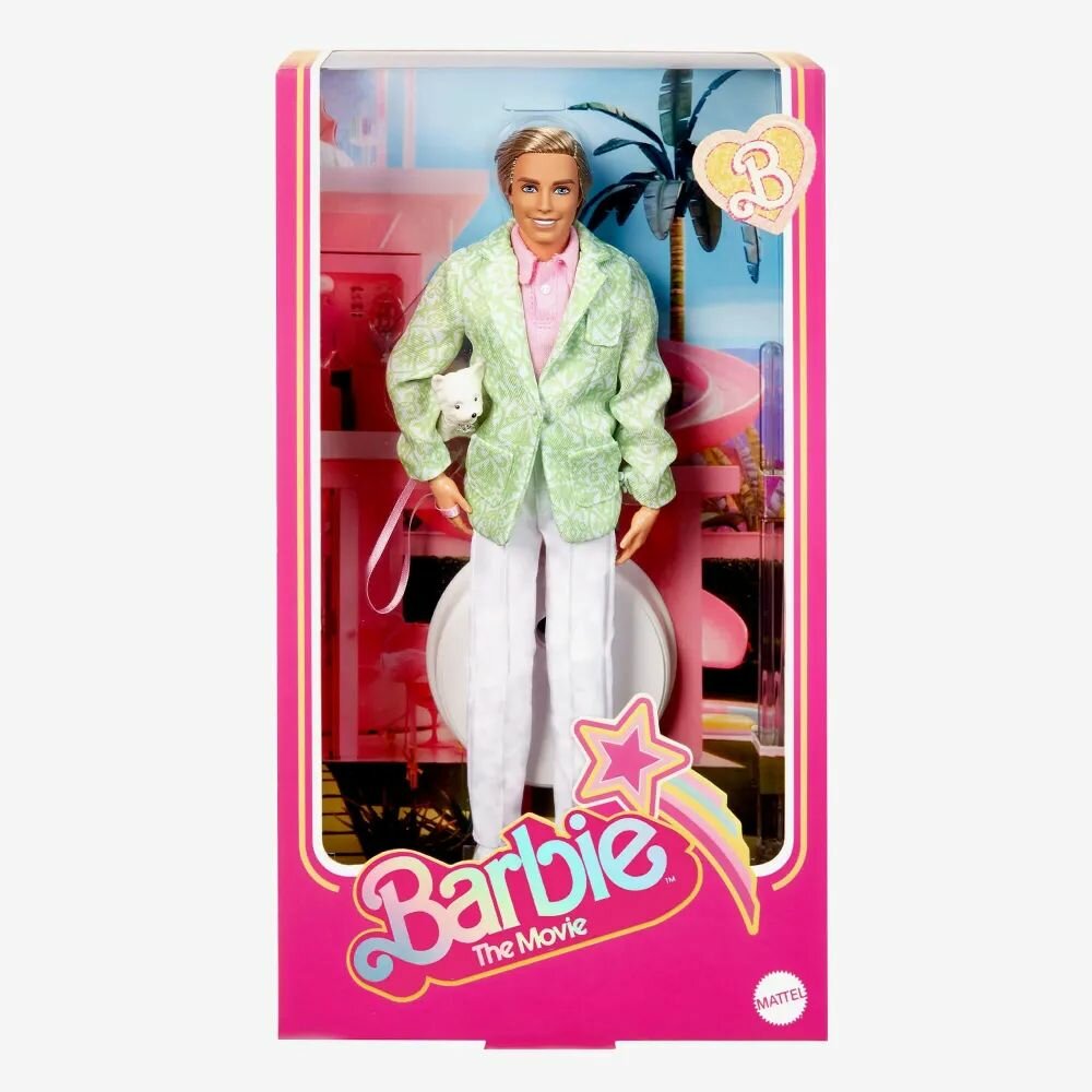 Кукла Barbie The Movie Sugars Daddy Ken in Pastel Suit With Dog HPK06 11990₽