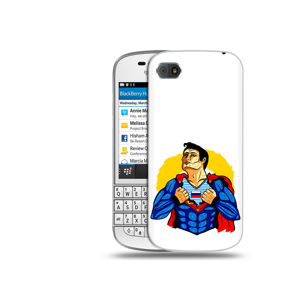

Чехол MyPads Tocco для BlackBerry Q10 русский супермен, Прозрачный, Tocco