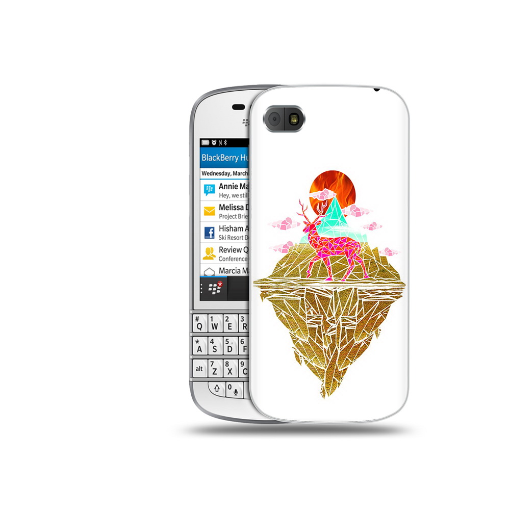 

Чехол MyPads Tocco для BlackBerry Q10 розовый олень абстракция, Прозрачный, Tocco
