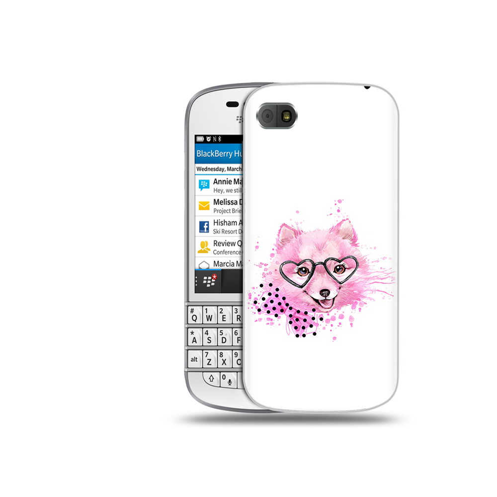 

Чехол MyPads Tocco для BlackBerry Q10 розовый волченок, Прозрачный, Tocco