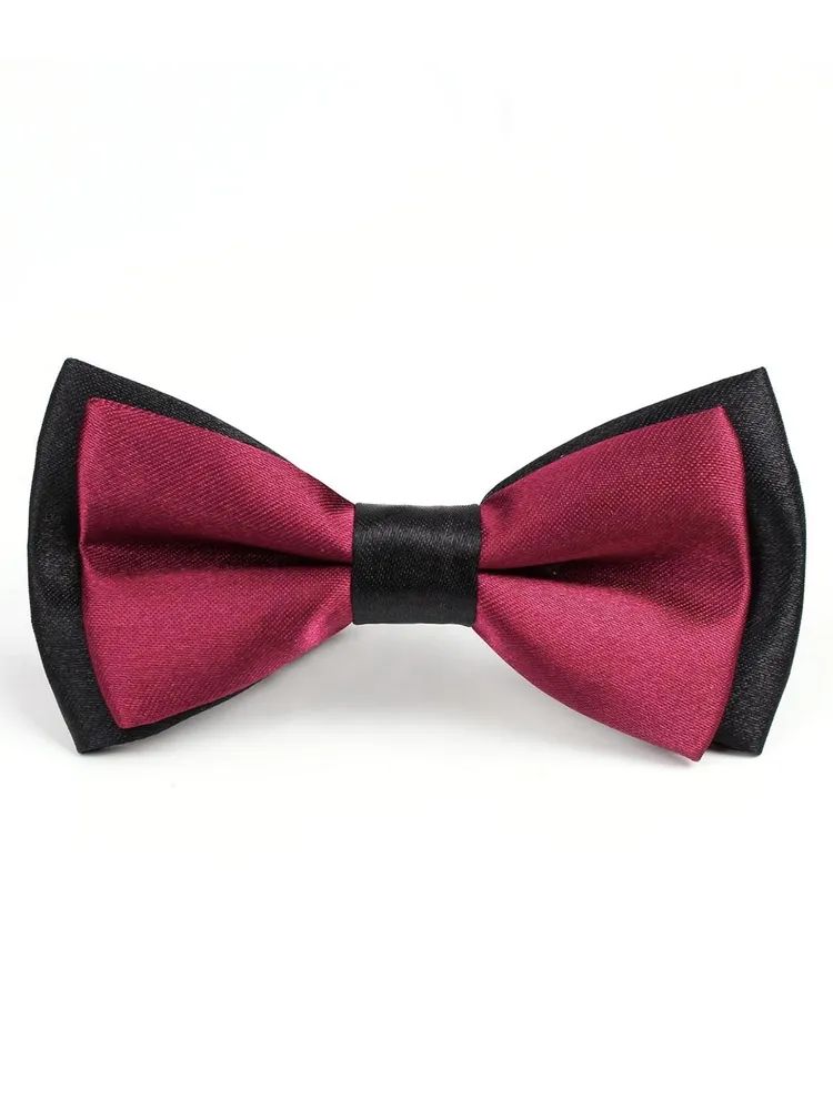 Детский галстук-бабочка 2beMan MGB153 бордовый марсала галстук детский красный