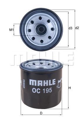 

Фильтр масляный Mahle/Knecht OC195