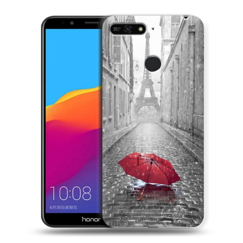 фото Пластиковый транспарентный чехол для huawei honor 7a pro/7c/y6 prime (2018) 100gadgets