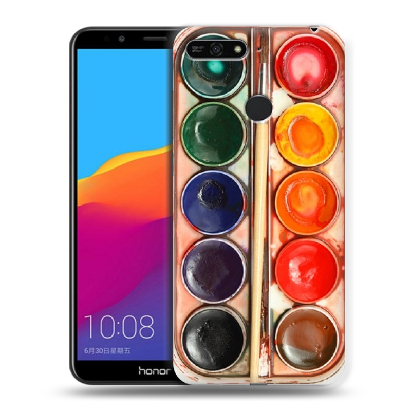 фото Пластиковый транспарентный чехол для huawei honor 7a pro/7c/y6 prime (2018) 100gadgets