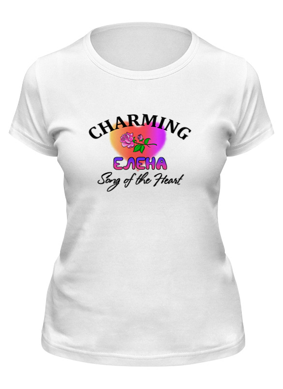 

Футболка женская Printio Charming елена белая M, Белый, Charming елена