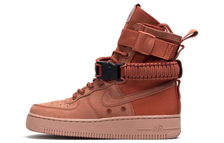 

Кеды унисекс Nike Air Force 1 SF Air Force 1 High коричневые 36.5 EU, Коричневый, Air Force 1 SF Air Force 1 High