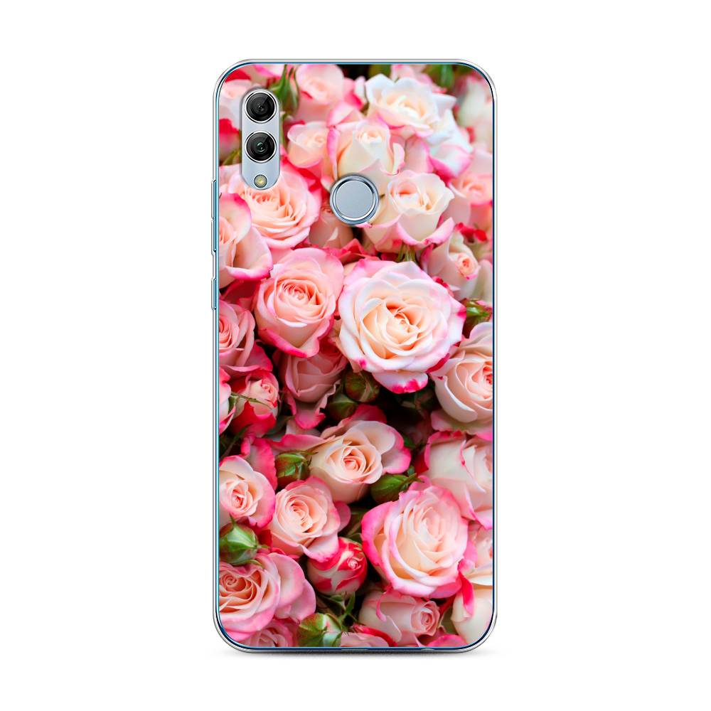 

Чехол для Honor 10 Lite/Huawei P Smart 2019 "Много роз", Розовый, 67550-2