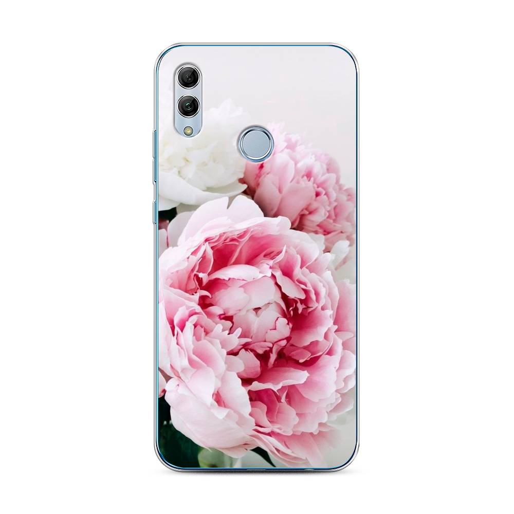 

Чехол для Honor 10 Lite/Huawei P Smart 2019 "Розовые и белые пионы", Розовый;белый, 67550-2