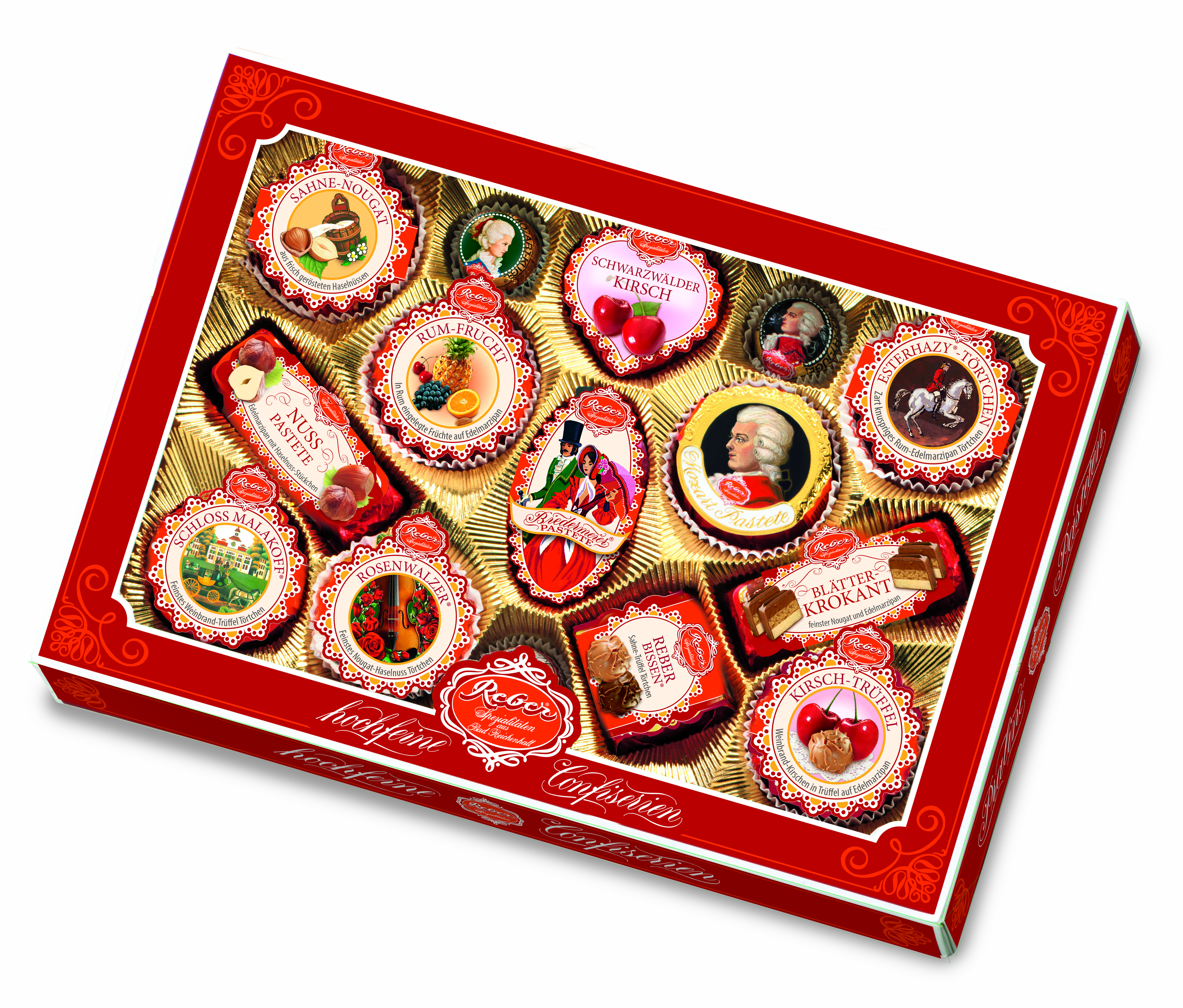 Конфеты Reber Mozart Ассорти 525г 5050₽