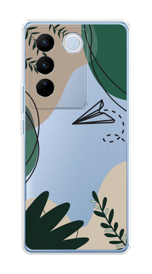 

Чехол на Vivo V27/V27 Pro "Secret Garden", Зеленый;бежевый;черный, 268550-1