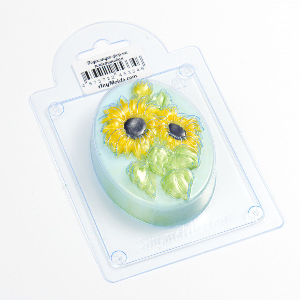

Форма для шоколада пластиковая AnyMolds подсолнухи, Прозрачный