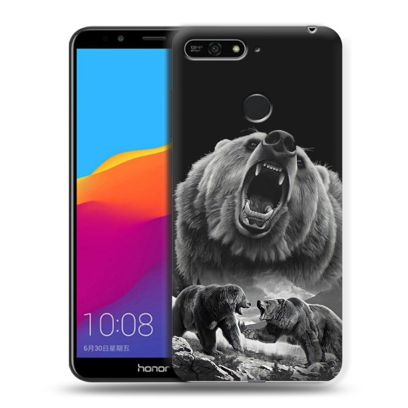 фото Пластиковый транспарентный чехол для huawei honor 7a pro/7c/y6 prime (2018) 100gadgets