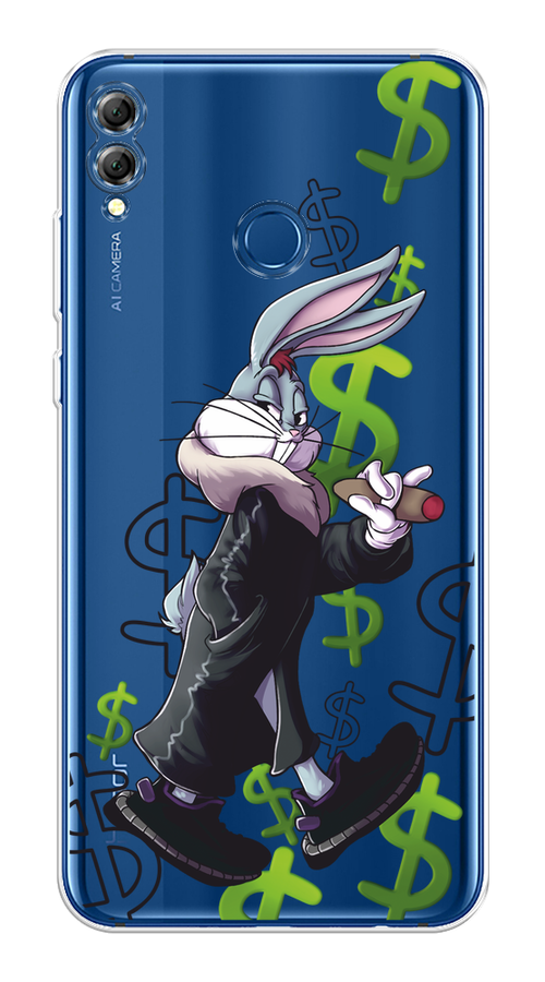 

Чехол на Honor 8X / Хонор 8Х "Rich Bugs Bunny", Зеленый;черный;голубой, 66750-6