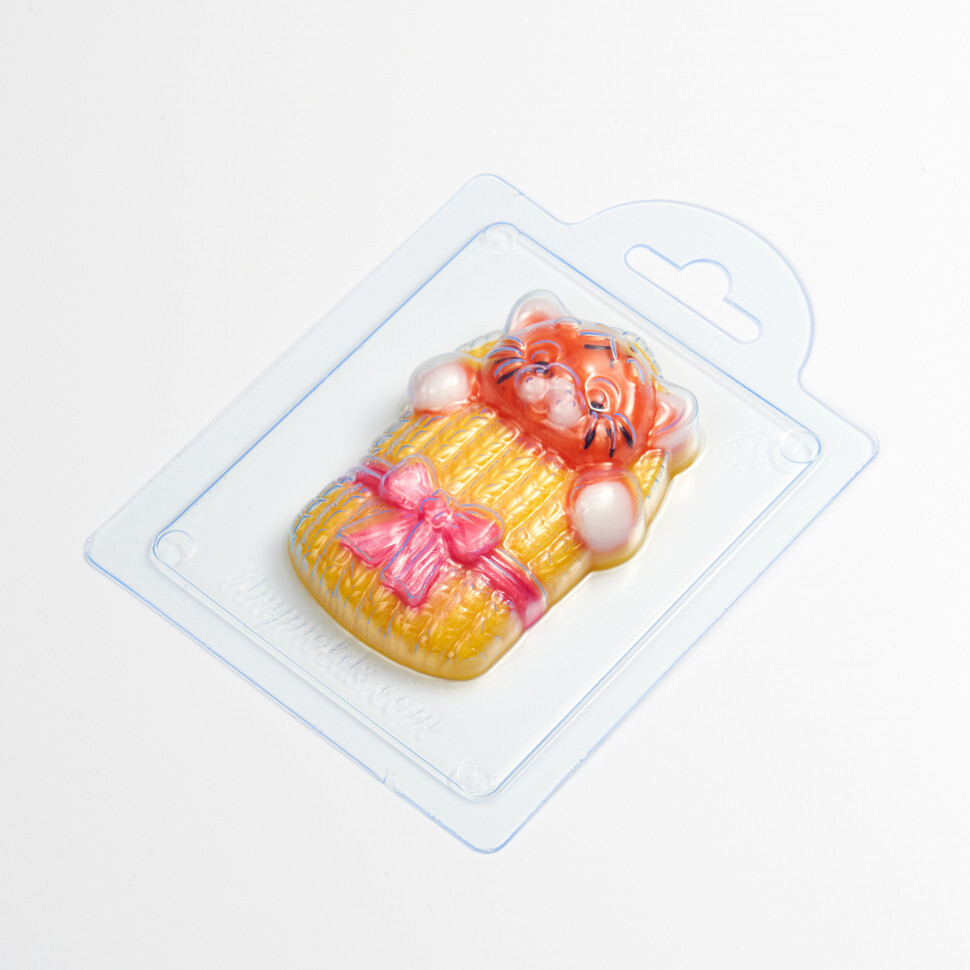 

Форма для шоколада пластиковая AnyMolds новорожденный тигренок, Прозрачный