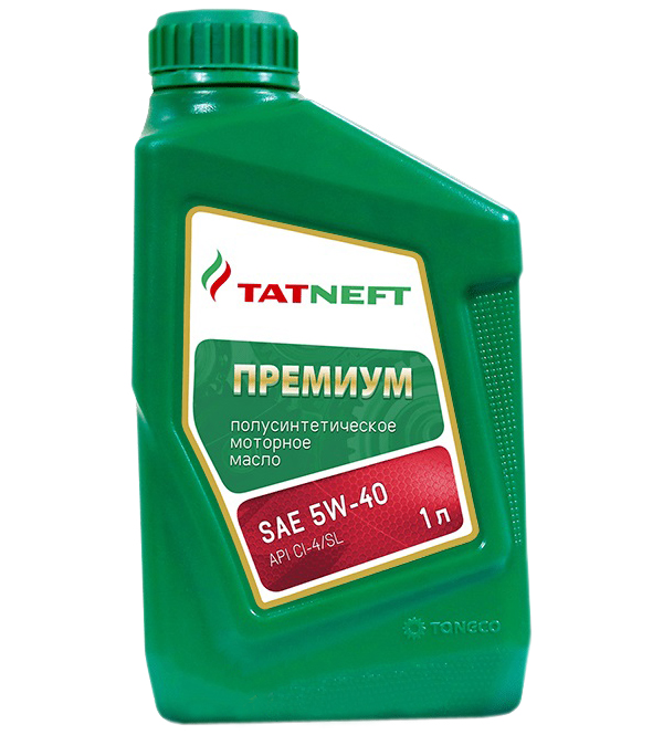 Моторное масло TATNEFT полусинтетическое премиум SAE 5W40 1л
