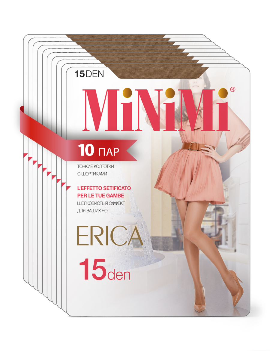 

Комплект колготок женских Minimi ERICA 15 (спайка 10 шт.) бежевых, Бежевый, ERICA 15 (спайка 10 шт.)