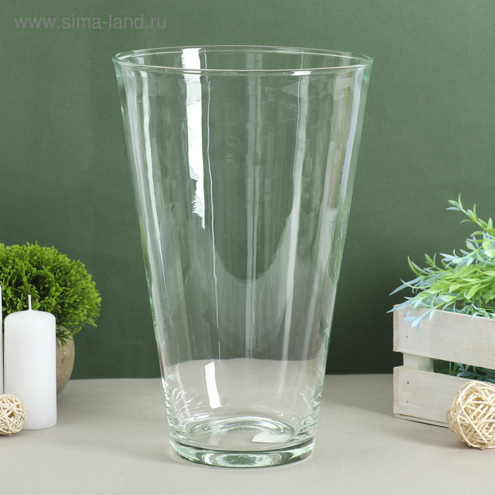 

Ваза Коническая большая d-18.5см 29х18,5х10см, 4л