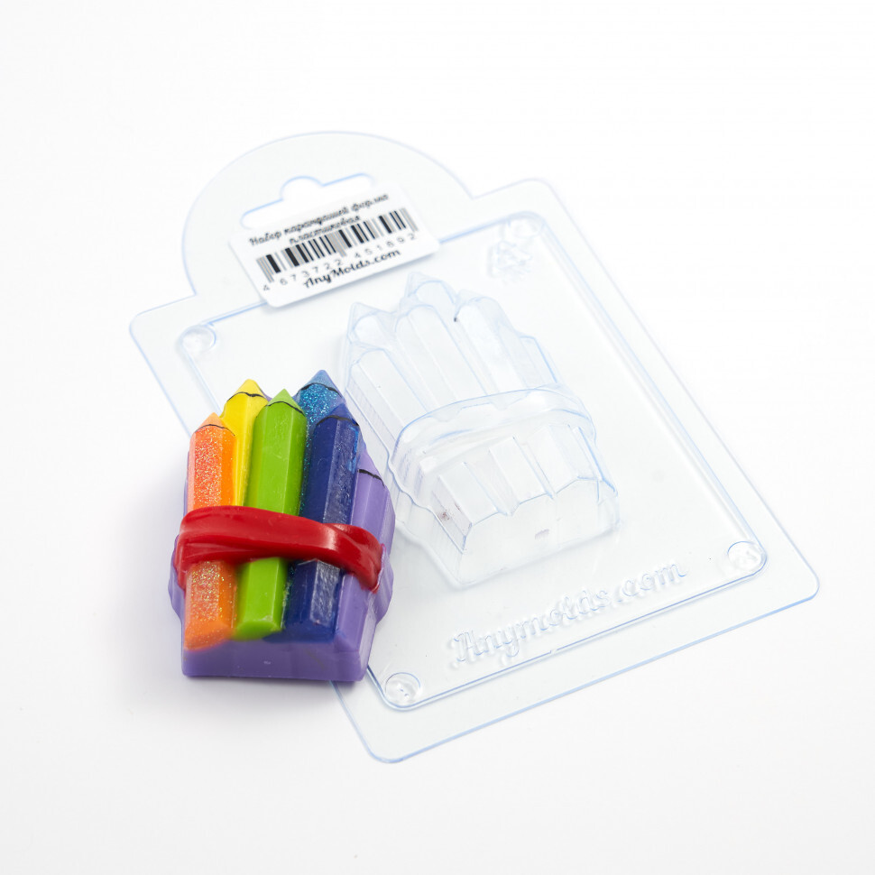

Форма для шоколада пластиковая AnyMolds набор карандашей.v2, Прозрачный