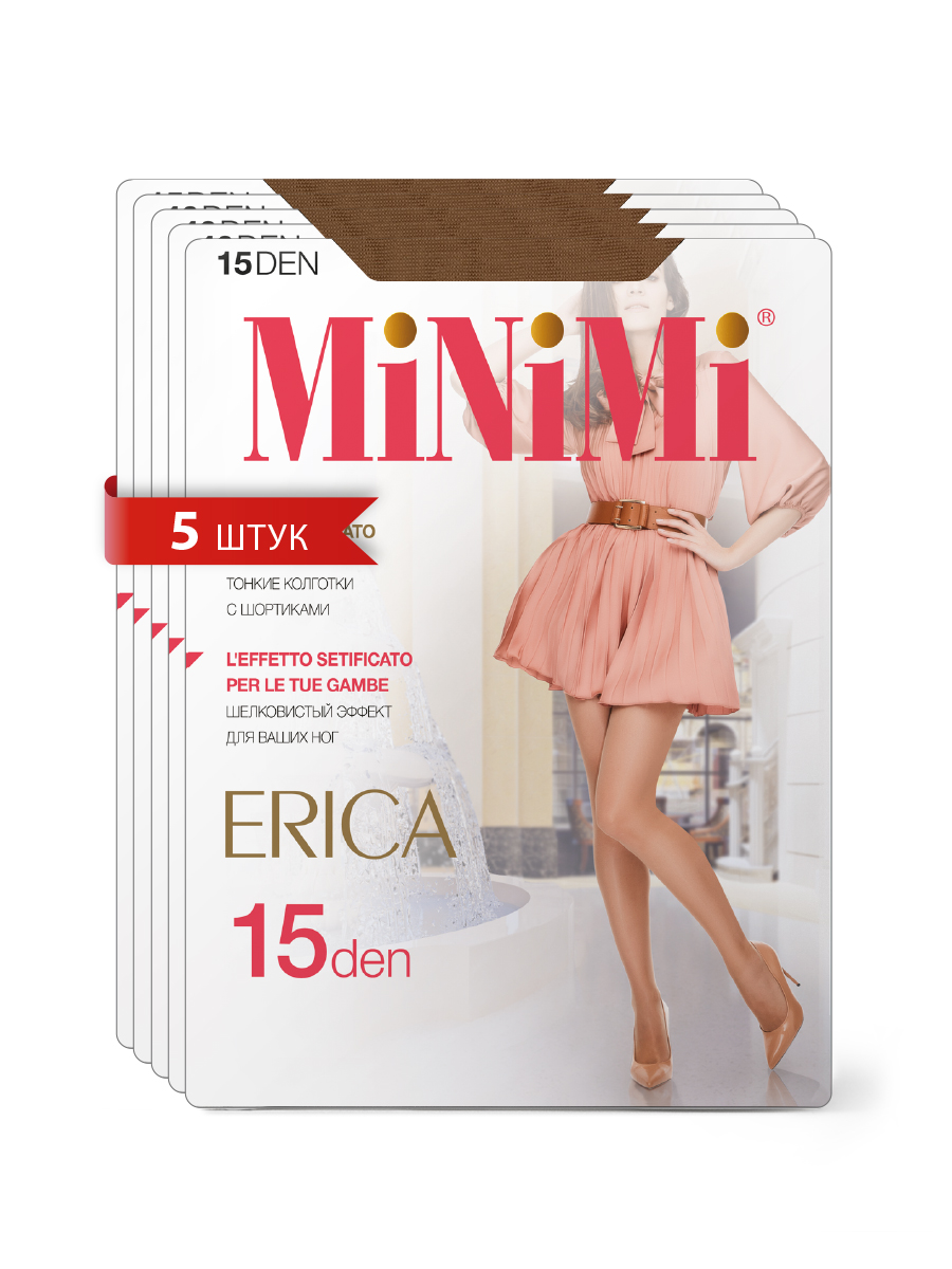 

Комплект колготок женских Minimi ERICA 15 (спайка 5 шт.) бежевых 4, Бежевый, ERICA 15 (спайка 5 шт.)