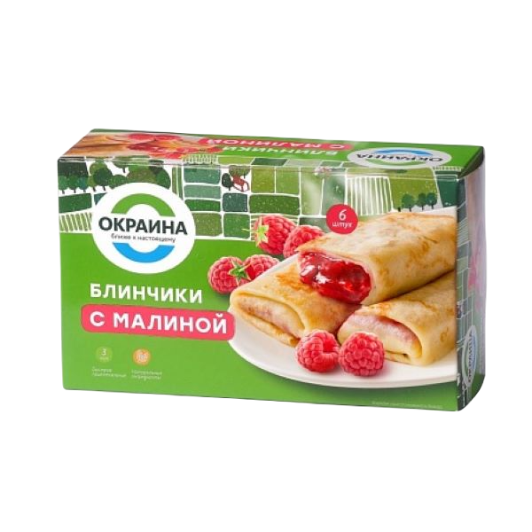 

Блинчики с малиной Окраина 450г