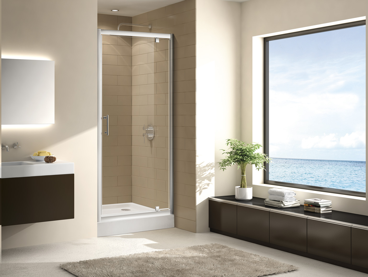 

Душевая дверь в нишу Cezares Eco BA-1-90-C-Cr стекло прозрачное ECO-O-BA-1-90-C-Cr