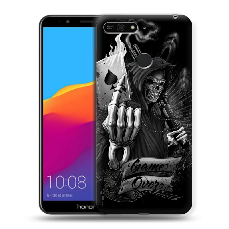 фото Пластиковый транспарентный чехол для huawei honor 7a pro/7c/y6 prime (2018) 100gadgets