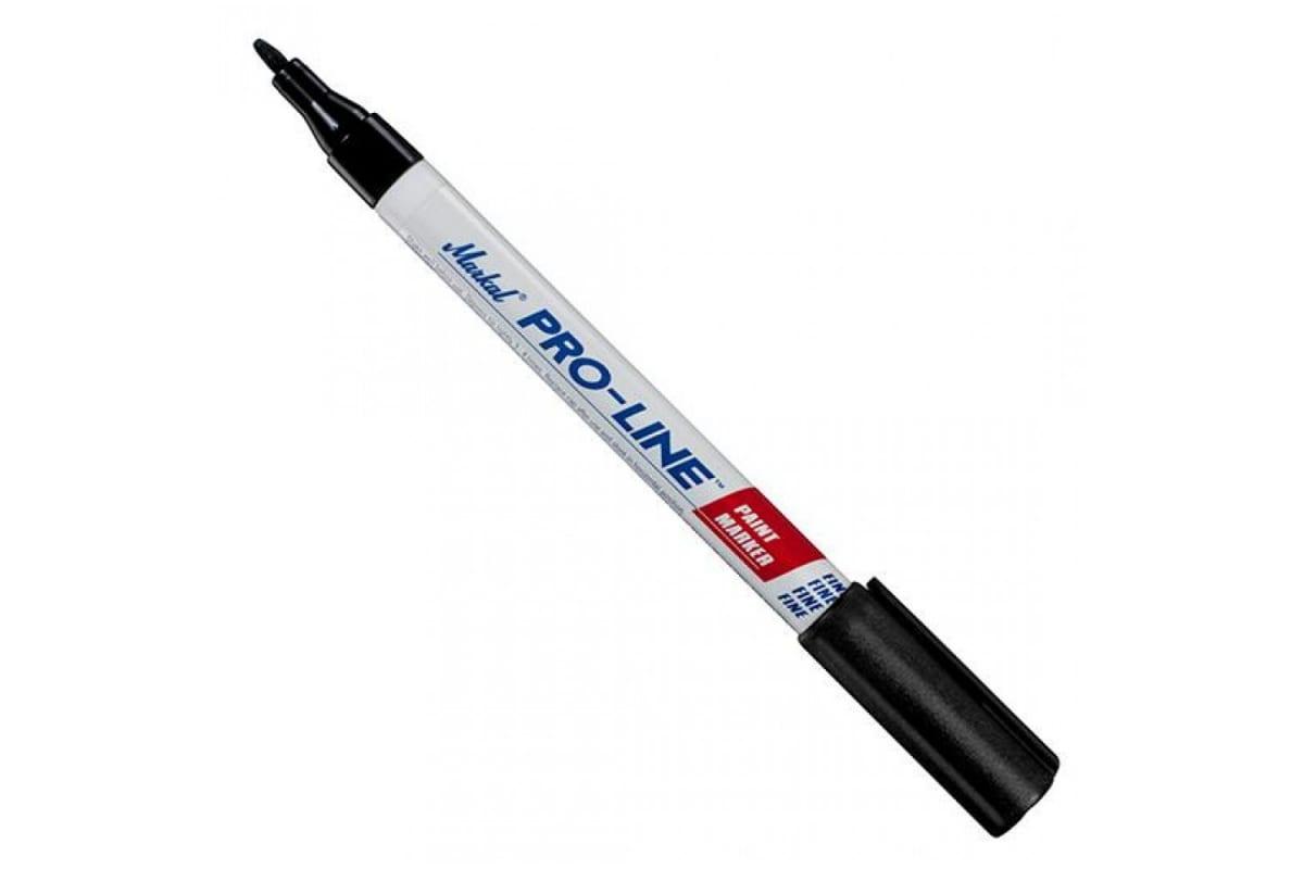 Маркер-краска с тонким наконечником Markal Pro-Line Fine промышленный, 1,5 мм, чёрный 9687 промышленный универсальный маркер краска markal