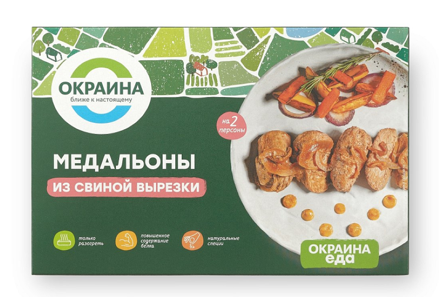 

Медальоны из свиной вырезки Окраина 250г