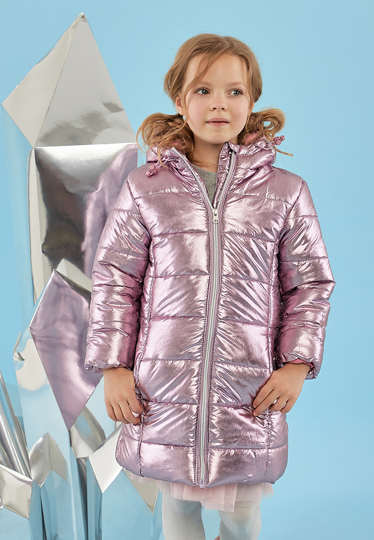 

Пальто детское Max&jessi AW19C557 розовый р.110, AW19C557
