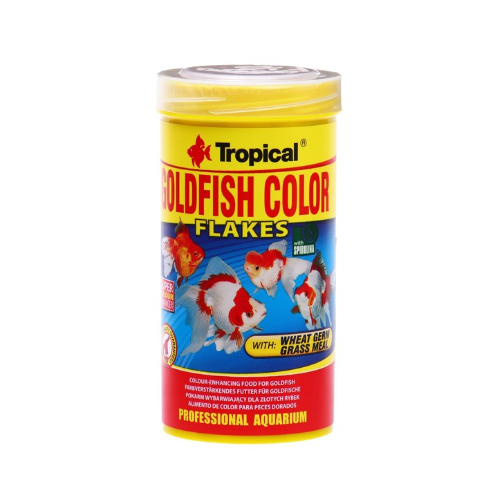 

Корм Tropical Goldfish Color для усиления окраски золотых рыб, 250 мл, 50 г
