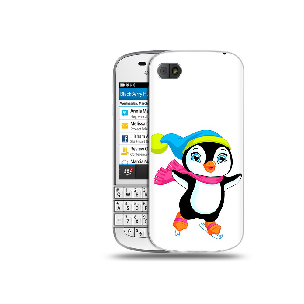 

Чехол MyPads Tocco для BlackBerry Q10 пингвин на коньках, Прозрачный, Tocco