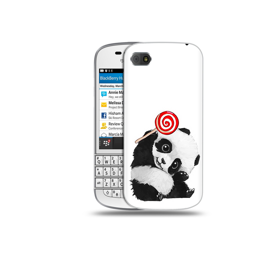

Чехол MyPads Tocco для BlackBerry Q10 панда с леденцом, Прозрачный, Tocco