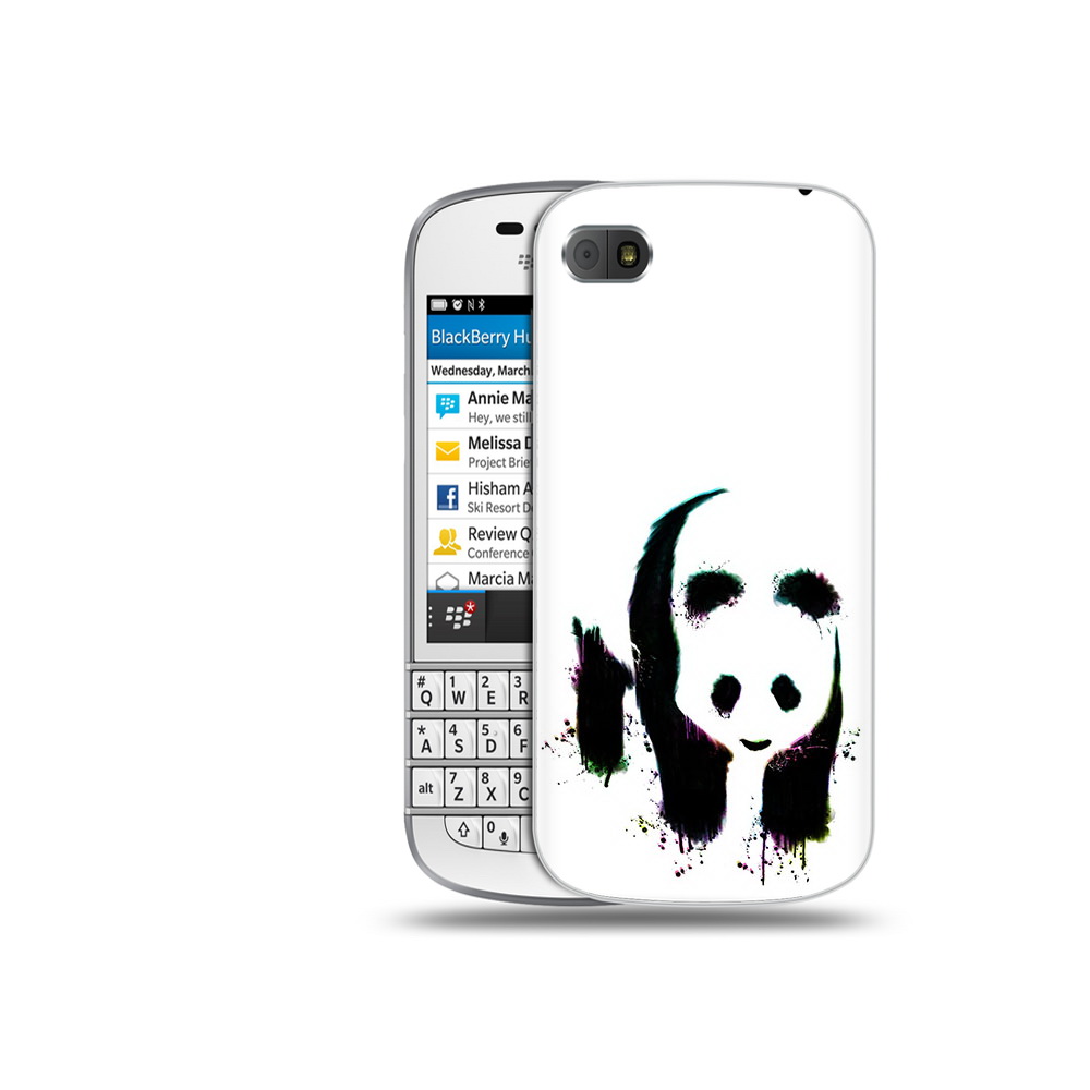 

Чехол MyPads Tocco для BlackBerry Q10 панда в акварели, Прозрачный, Tocco