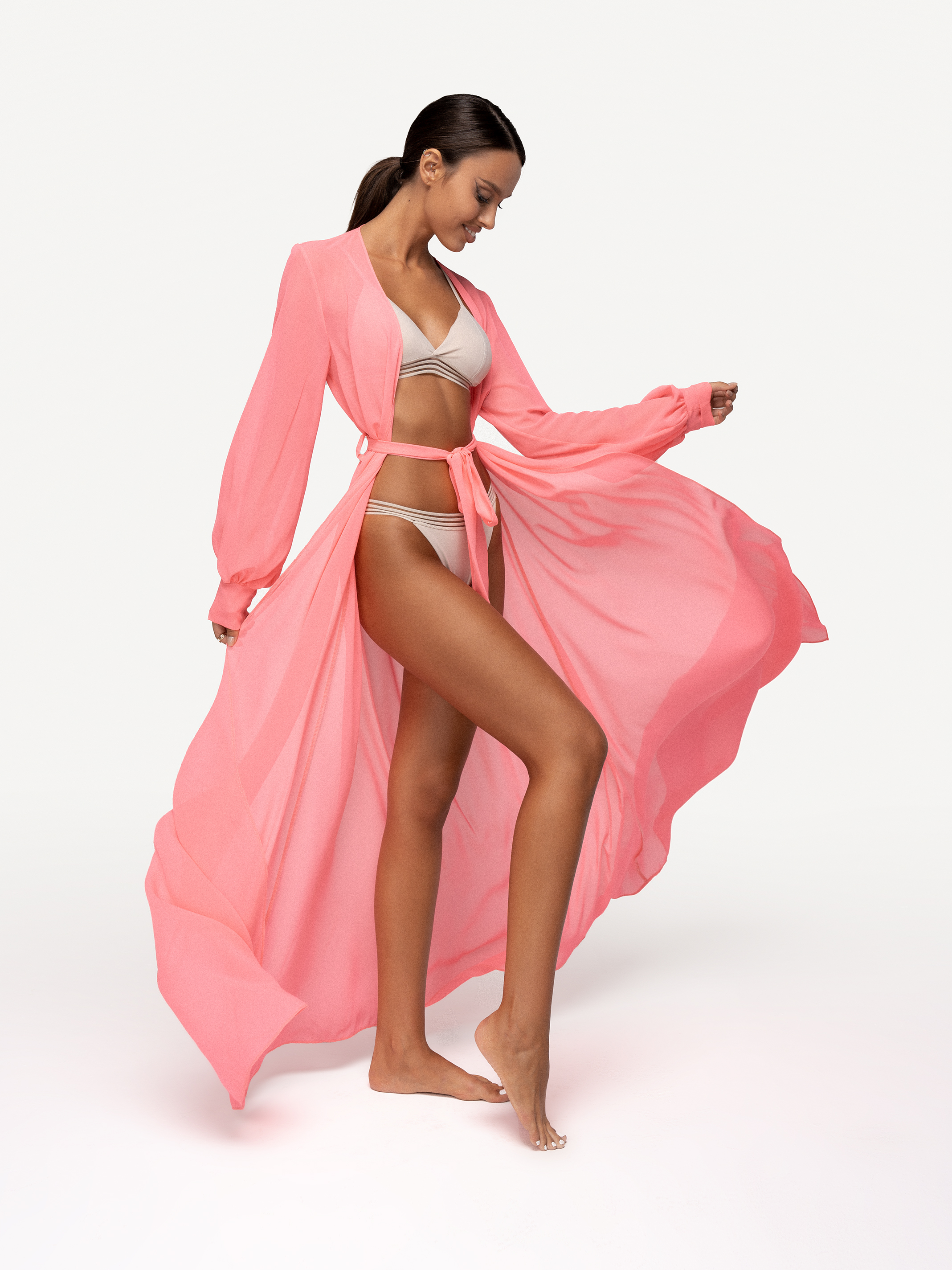 

Пляжная туника женская Balibikini Эйр розовая S/M, Розовый, Эйр