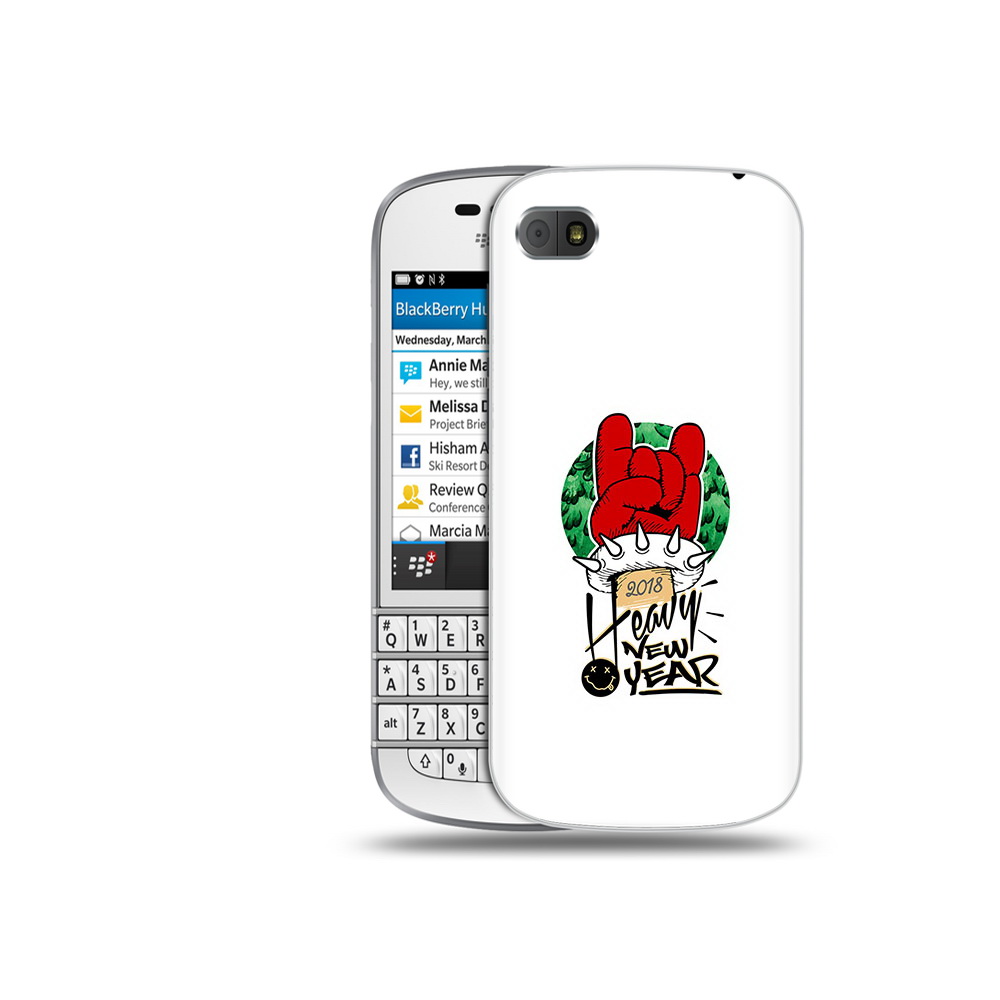 

Чехол MyPads Tocco для BlackBerry Q10 Гангстер новый год, Прозрачный, Tocco