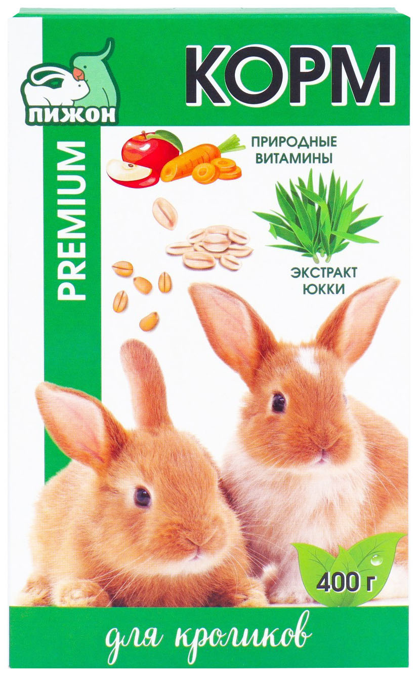 

Сухой корм для кроликов Пижон Premium, 400 г, Премиум