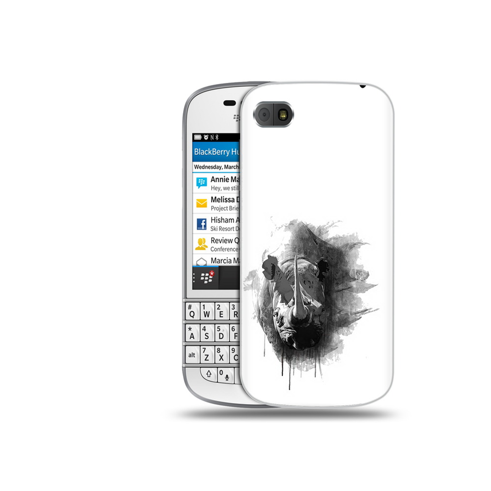 

Чехол MyPads Tocco для BlackBerry Q10 носорог, Прозрачный, Tocco