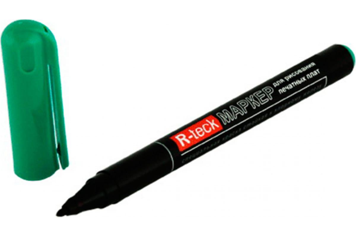 Маркер для рисования печатных плат Connector R-teck зелёный R-TRECK-GR
