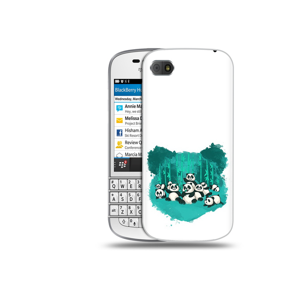

Чехол MyPads Tocco для BlackBerry Q10 нарисованные панды, Прозрачный, Tocco