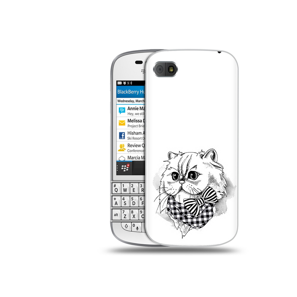 

Чехол MyPads Tocco для BlackBerry Q10 нарисованная красивая кошечка, Прозрачный, Tocco
