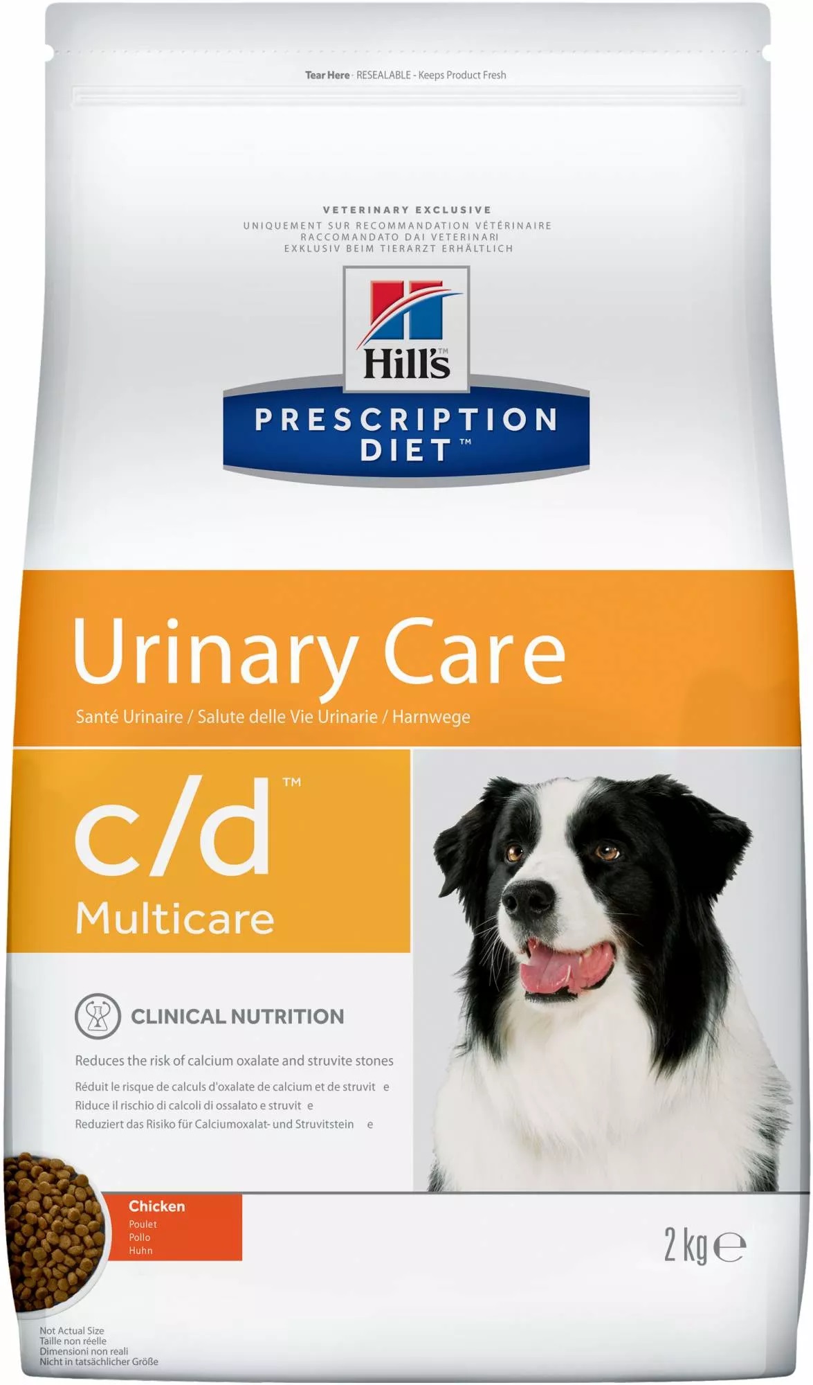 фото Сухой корм для собак hill's prescription diet c/d urinary care milticare, птица, 2кг