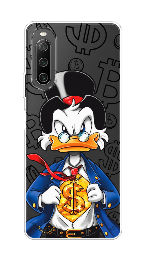 

Чехол на Sony Xperia 10 IV "Scrooge Goldman", Черный;белый;синий, 55250-1